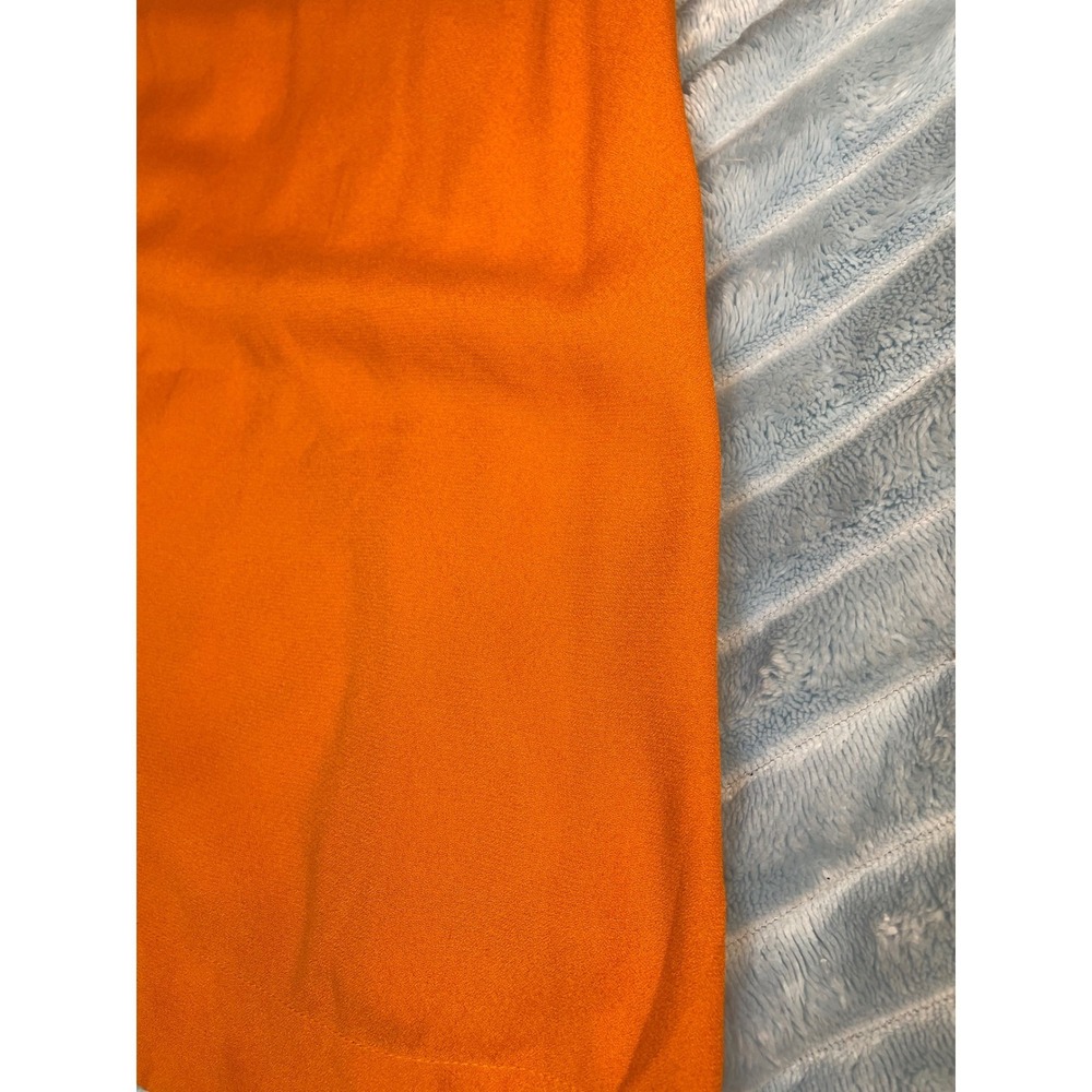 Reformation Orange Halter Neck Midi Dress Linen Blend Size Small - Picture 5 of 10
